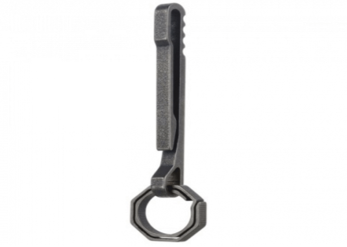 Lightweight Outdoor Camping Carabiner Titanium Octogonal Ring 7cm X 0.8cm X 0.4cm