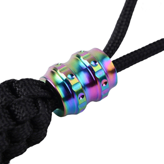 Colorful CNC Titanium Camping Parts Beads EDC Tool 3.5g Weight ISO9001