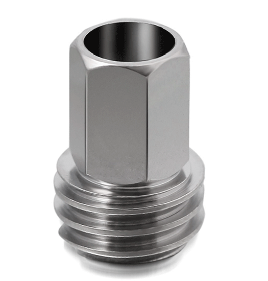 0.01mm Tolerance Turning Precision Machining Services Titanium Adapter OEM