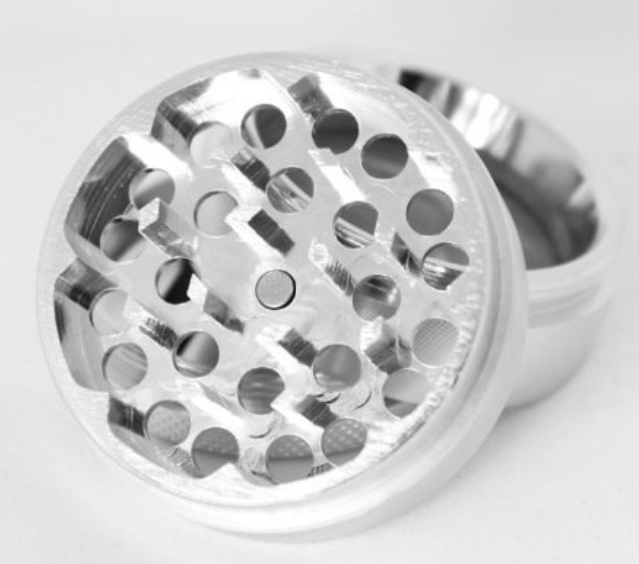 Polishing Surface Titanium Machined Parts 2.5" Titanium Grinder For Herbs