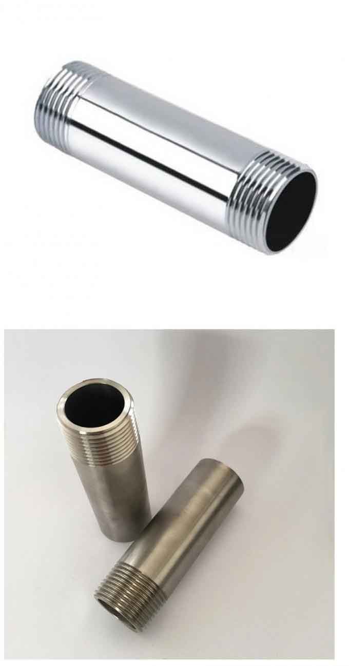 Light Weight Titanium Precision Parts Customized Titanium Threaded Tube