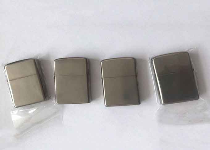 GR2 GR5 Titanium Camping Parts Titanium Lighter Case Custom Logo Silver Oil Lighter