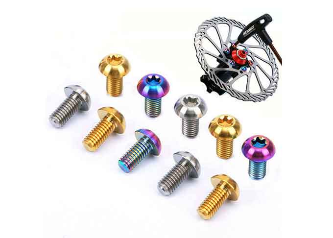 Colorful Mtb Titanium Bolt Kit Button Head Torx Drive Titanium Screws For Motorcycle