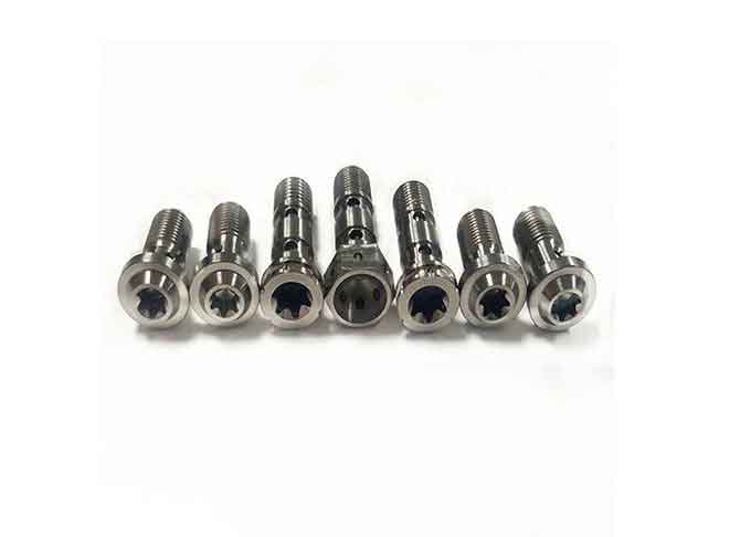 Gr5 Single Titanium Banjo Bolt M10 X 1.0 Titanium Race Motorcycle Parts