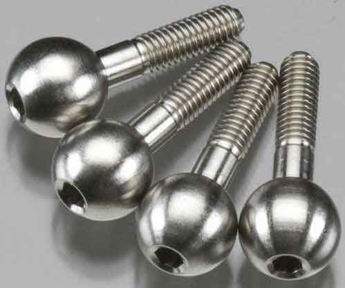 M3 Custom Titanium Race Parts Alloy Ball Round Head Of Bolts For RC Kart